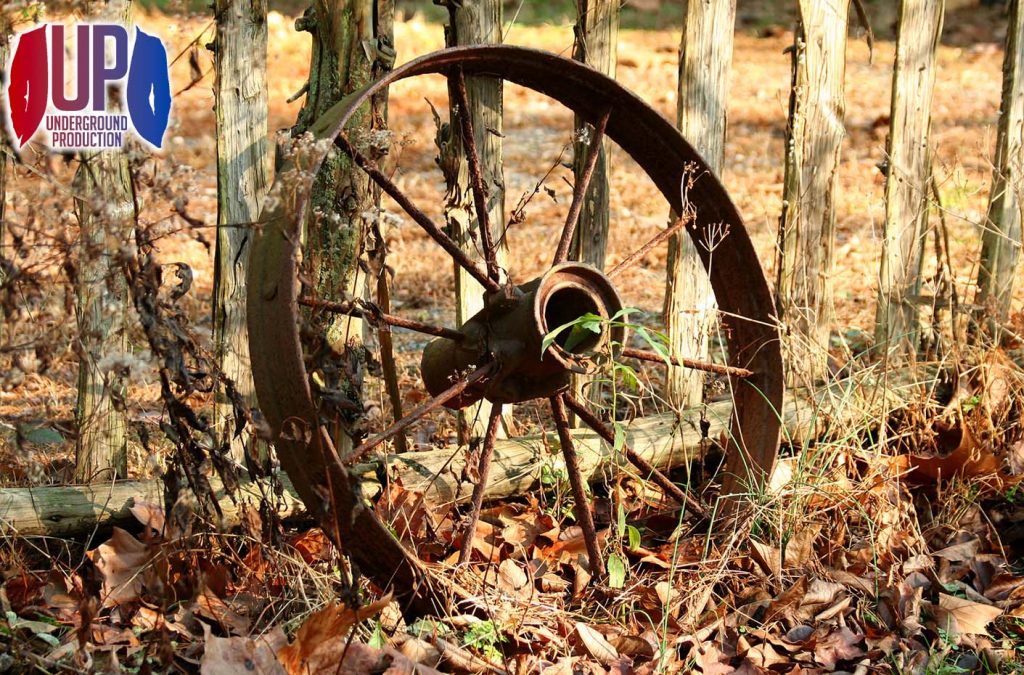 ett historiskt gammalt hjul